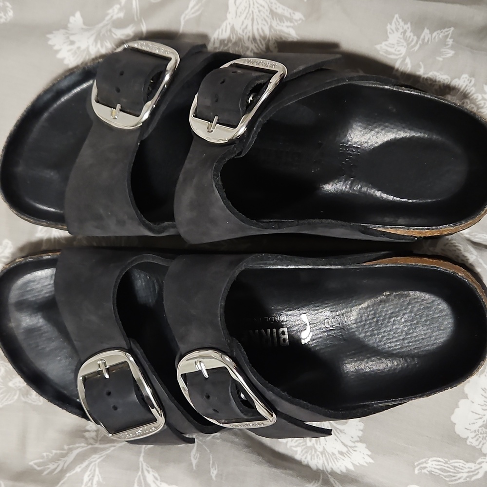 Birkenstock Black Double Buckle Sandals